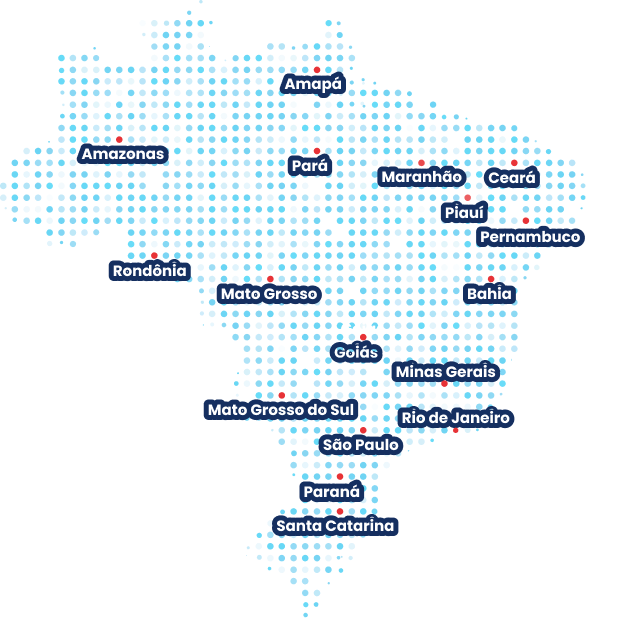 Pátios por todo o Brasil